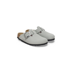 Boston Big Buckle Pure Sage Nubuck Leather Clogs