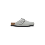 Boston Big Buckle Pure Sage Nubuck Leather Clogs