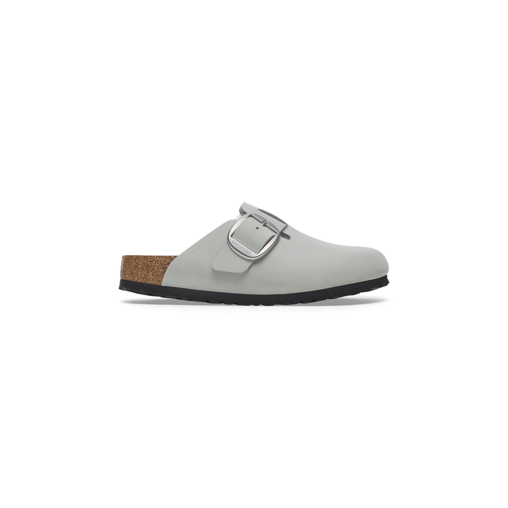 Boston Big Buckle Pure Sage Nubuck Leather Clogs