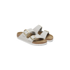 Arizona Antique White Nubuck Leather Sandals