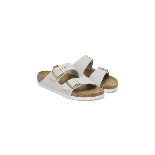 Arizona Antique White Nubuck Leather Sandals