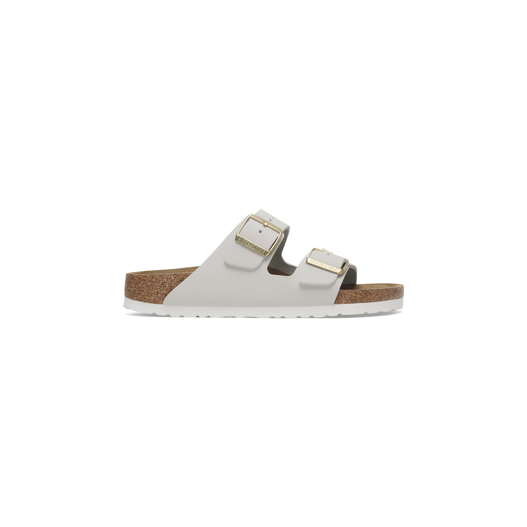 Arizona Antique White Nubuck Leather Sandals