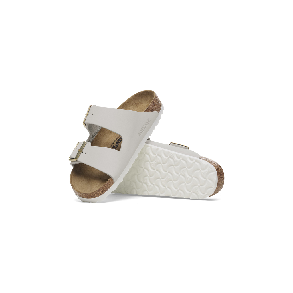 Arizona Antique White Nubuck Leather Sandals