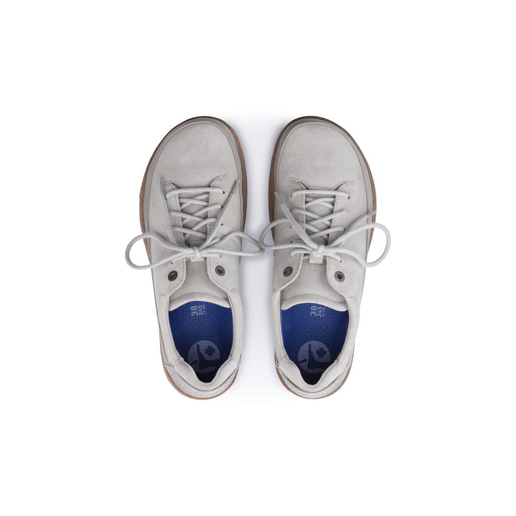 Honnef low Whale Gray Suede Leather Shoes