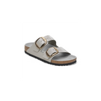 Arizona Big Buckle High Shine Stone Coin Natural Leather Sandals