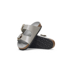 Arizona Big Buckle High Shine Stone Coin Natural Leather Sandals