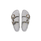Arizona Big Buckle High Shine Stone Coin Natural Leather Sandals
