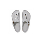 Gizeh Big Buckle High Shine Stone Coin Natural Leather Sandals
