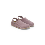 Lutry Premium Faded Purple Suede Leather Clogs