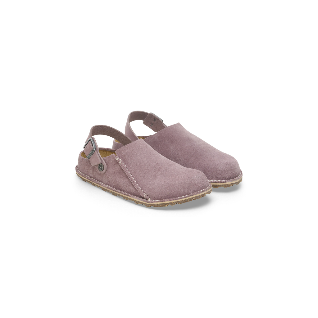 Lutry Premium Faded Purple Suede Leather Clogs