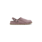 Lutry Premium Faded Purple Suede Leather Clogs