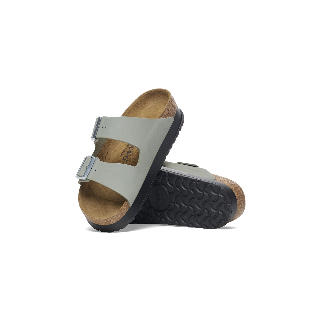Arizona Flex Platform Pure Sage Nubuck Leather Sandals