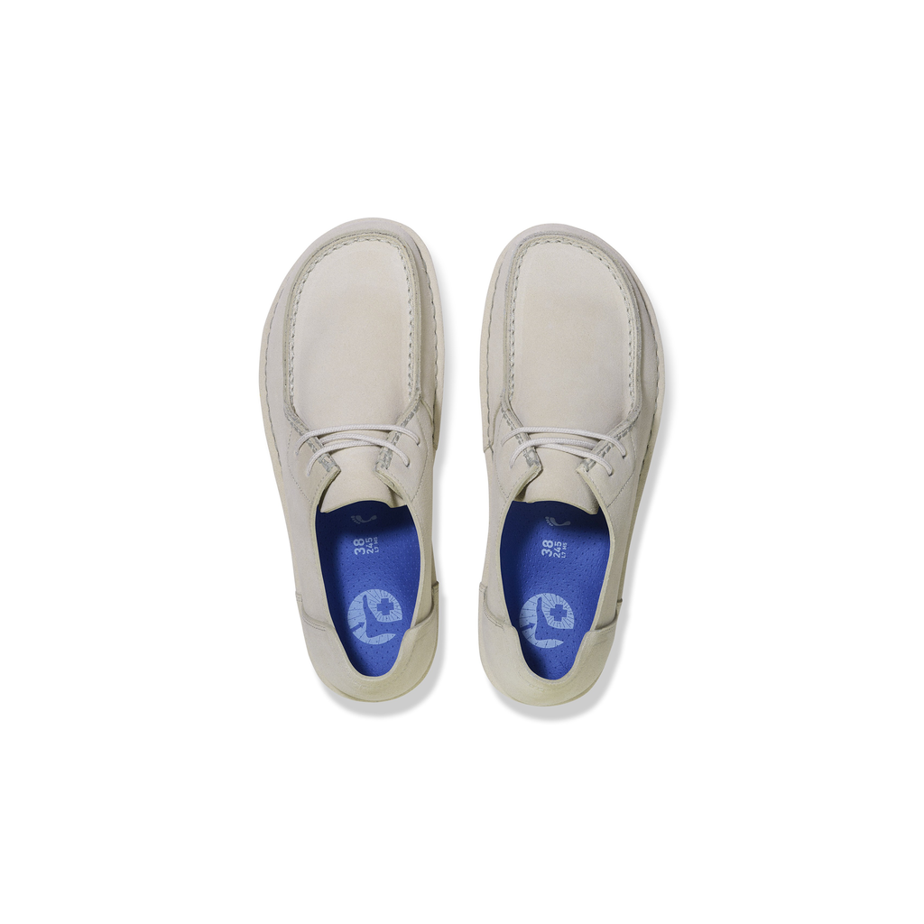 Utti Lace Antique White Suede Leather Shoes