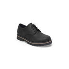 Highwood Lace Low Black Oiled Leather Shoes