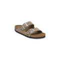 Arizona Rivet Taupe Suede Leather Sandals