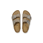 Arizona Rivet Taupe Suede Leather Sandals