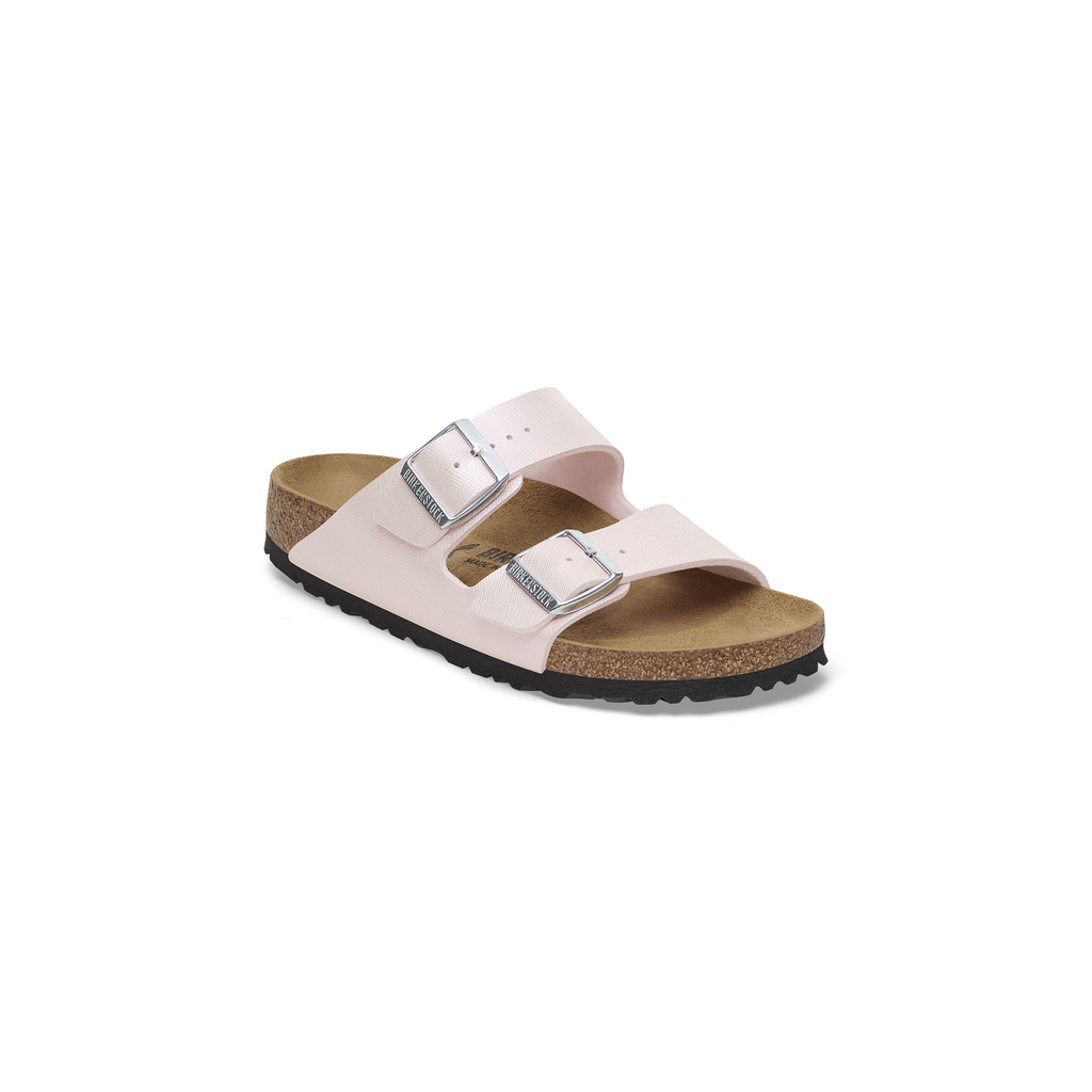 Arizona Saffiano Iridescent Light Rose Birko-Flor Sandals