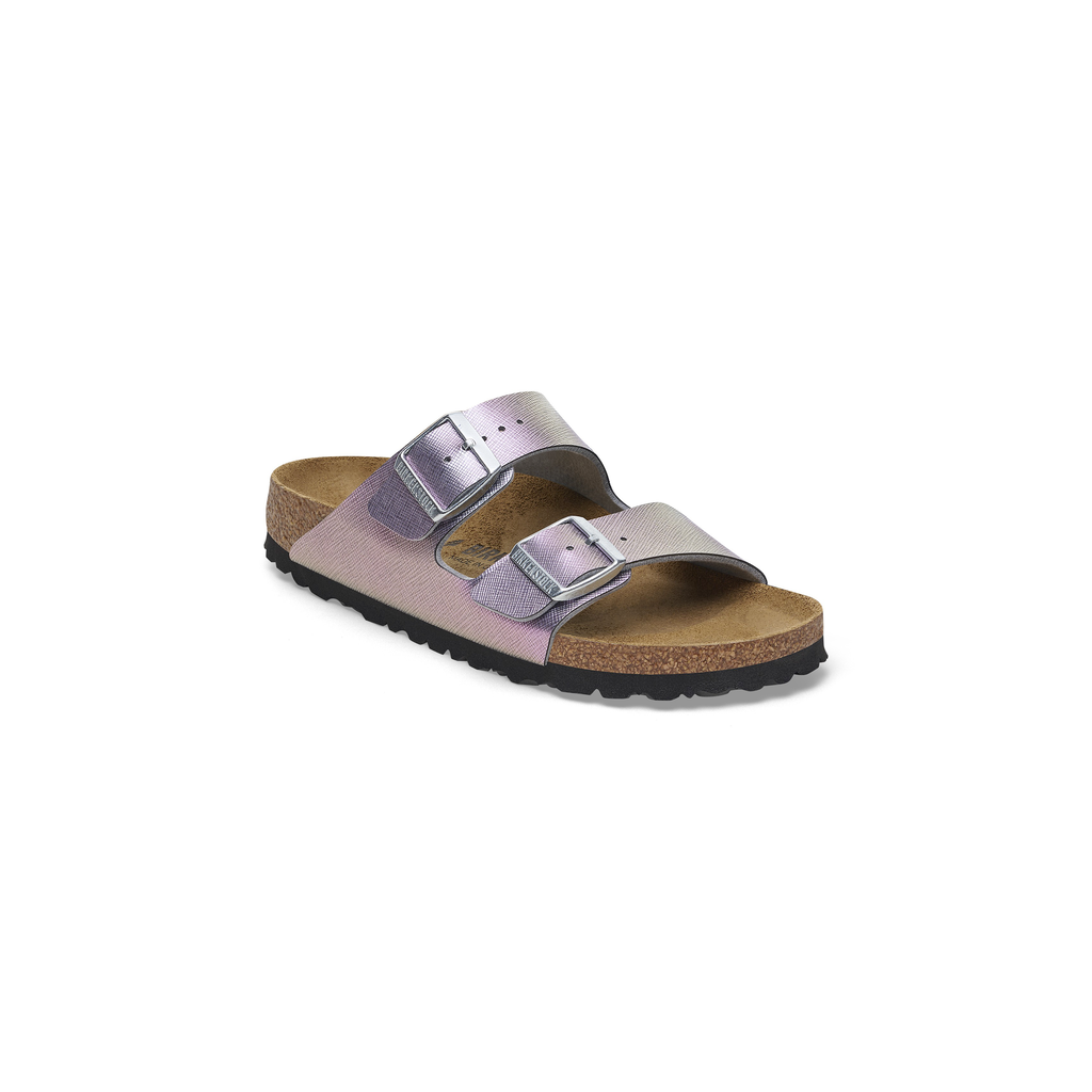 Arizona Saffiano Iridescent Viola Birko-Flor Sandals