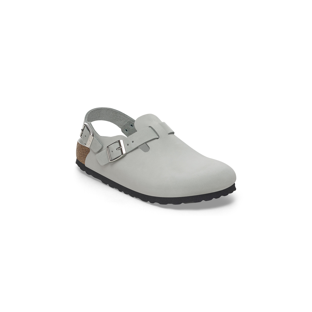 Tokio Pure Sage Nubuck Leather Clogs