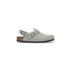 Tokio Pure Sage Nubuck Leather Clogs