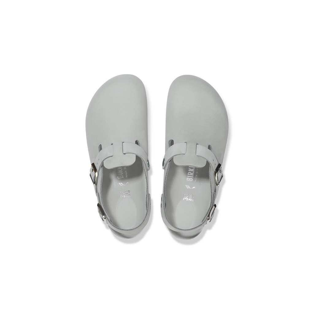 Tokio Pure Sage Nubuck Leather Clogs
