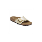 Catalina Cushion Buckle Graceful Pearl White Birko-Flor Sandals