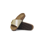 Catalina Cushion Buckle Graceful Pearl White Birko-Flor Sandals