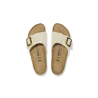 Catalina Cushion Buckle Graceful Pearl White Birko-Flor Sandals