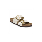Sydney Cushion Buckle Graceful Pearl White Birko-Flor Sandals