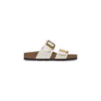 Sydney Cushion Buckle Graceful Pearl White Birko-Flor Sandals