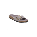 Madrid Hammertone Buckle High Shine Fade Purple Natural Leather Sandals