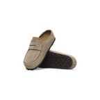 Naples Wrapped Taupe BG Suede Leather Clogs
