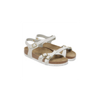 Kumba Antique White Nubuck Leather Sandals