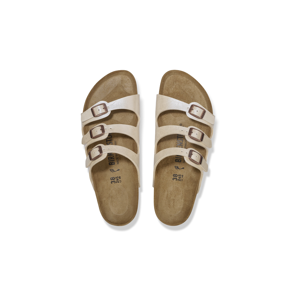 Florida Graceful Pearl White Birko-Flor Sandals