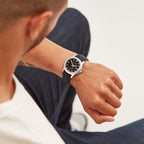 Sekonda Octaire Mens Black Dial 40mm Watch With Rubber Strap