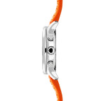 Sekonda Octaire Mens Black Dial Watch With Orange Silicone Strap 40mm