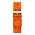 Sekonda Octaire Mens Black Dial Watch With Orange Silicone Strap 40mm