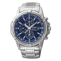 Seiko Solar Coutura Men's Chronograph Watch Blue Dial SSC141P
