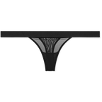 Sieve Thong in Black