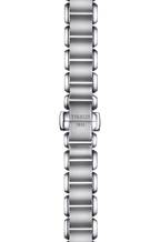 Tissot T Wave Black Dial Silver Steel Strap Watch for Women - T02.1.285.52