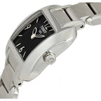 Tissot T Wave Black Dial Silver Steel Strap Watch for Women - T02.1.285.52