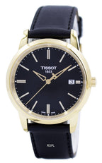 Tissot T Classic Dream Black Dial Black Leather Strap Watch for Men - T033.410.36.051.01