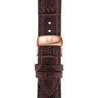 Tissot T Classic Tradition Silver Dial Brown Leather Strap Watch For Men - T063.610.36.038.00