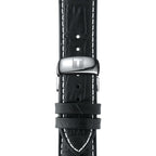 Tissot T Classic Tradition Chronograph Black Dial Black Leather Strap Watch For Men - T063.617.16.057.00