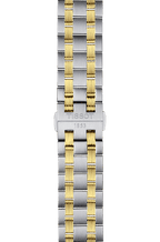 Tissot T Classic Automatics III White Dial Two Tone Steel Strap Watch For Men - T065.430.22.031.00
