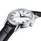 Tissot T Classic Carson White Dial Black Leather Strap Watch for Men - T085.410.16.013.00