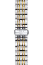 Tissot T Classic Carson Quartz White Dial Two Tone Steel Strap Watch for Men - T085.410.22.013.00