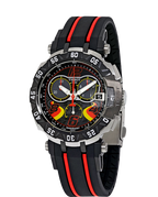 Tissot T Race Chronograph Stefan Bradl Special Edition Black Dial Black Rubber Strap Watch for Men - T092.417.27.057.02