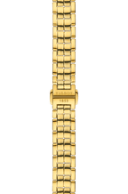 Tissot Flamingo Mother of Pearl White Dial Gold Steel Strap Watch For Women - T094.210.33.111.00