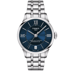 Tissot Chemin Des Tourelles Powermatic 80 Lady Blue Dial Silver Steel Strap Watch For Women - T099.207.11.048.00